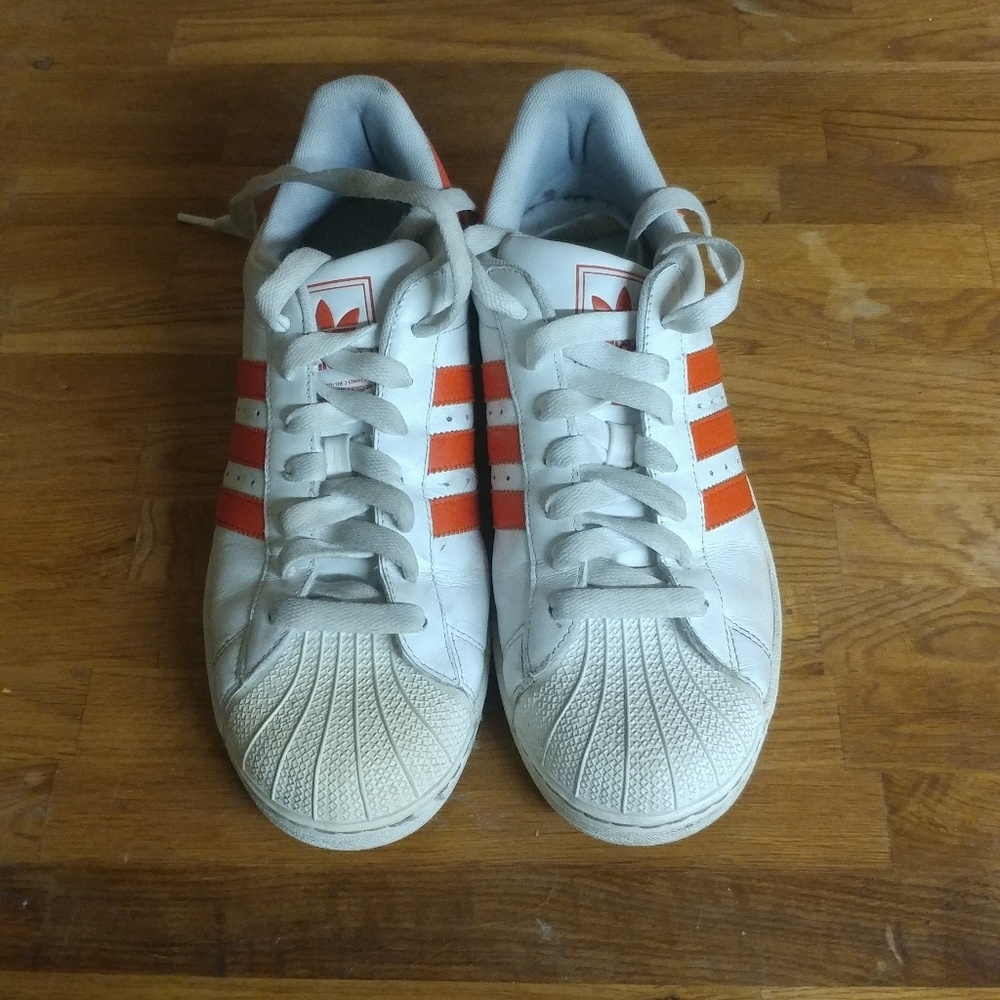 Orange Adidas Superstar 2